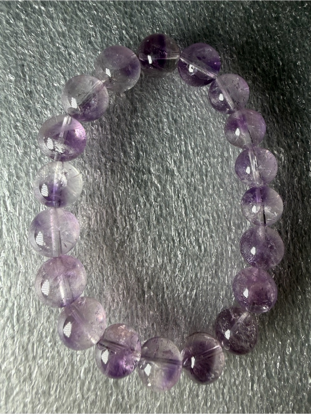 Beautiful 10MM Amethyst Natural Crystal Bracelet